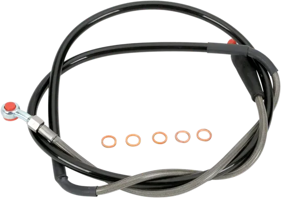 Moose Stainless Steel Braided Front Brake Line W Light