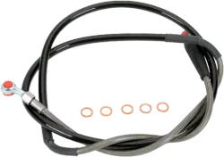 Moose Stainless Steel Braided Front Brake Line W Light