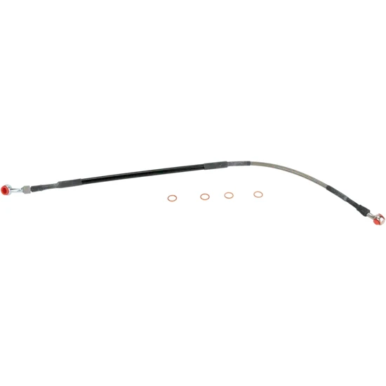 Moose Stainless Steel PVC Coated Braided Rear Brake Line 1