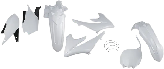 UFO Full Body Plastic Kit Fender Fairing Side Panel White