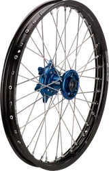 Moose Black SX1 Complete Wheel Assembly 17x1.4 Blue Hub