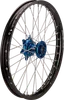 Moose Black SX1 Complete Wheel Assembly 17x1.4 Blue Hub