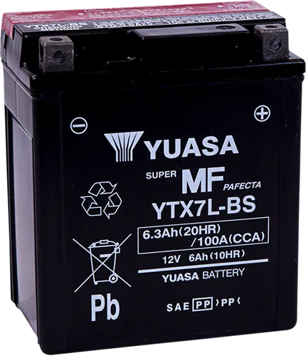 Yuasa Fresh Pack AGM Maintenance Free Battery YTX7L-BS