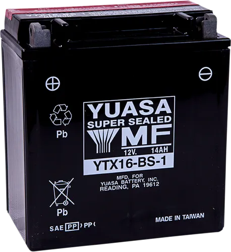 Yuasa Fresh Pack AGM Maintenance Free Battery YTX16-BS-1