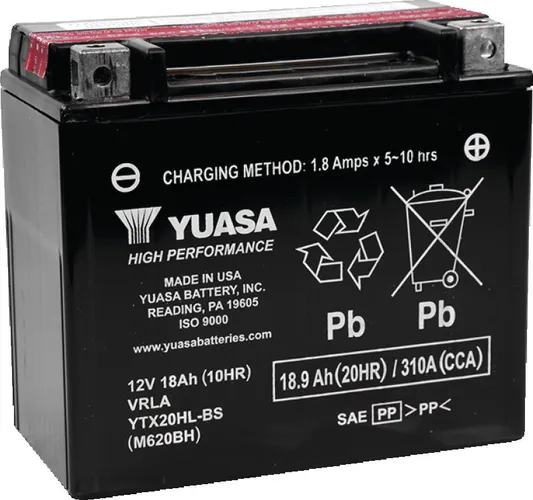 Yuasa Battery YTX High Performance AGM Maintenance-Free Battery