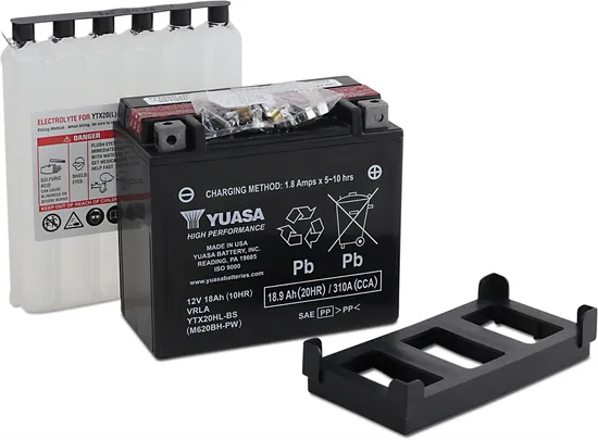 Yuasa Fresh Pack AGM Maintenance Free Battery YTX20HL-BS-PW