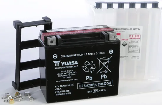 Yuasa Fresh Pack AGM Maintenance Free Battery YTX20HL-BS-PW