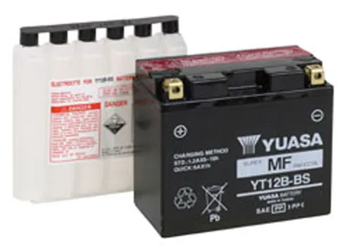 Yuasa Fresh Pack AGM Maintenance Free Battery YT12B-BS