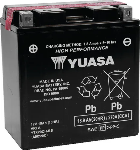 Yuasa Battery YTX High Performance AGM Maintenance-Free Battery 3