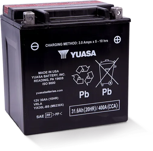 Yuasa Battery YIX High Performance AGM Maintenance-Free Battery