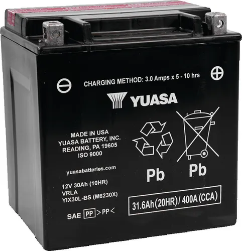 Yuasa Battery YIX High Performance AGM Maintenance-Free Battery