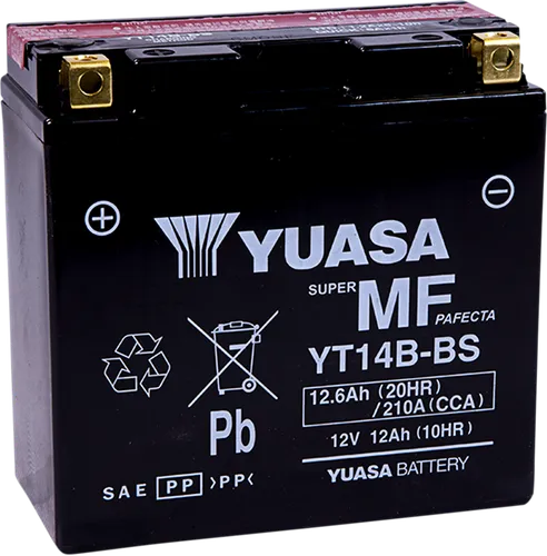 Yuasa Fresh Pack AGM Maintenance Free Battery YT14B-BS