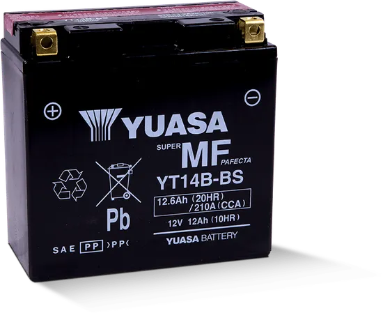 Yuasa Fresh Pack AGM Maintenance Free Battery YT14B-BS