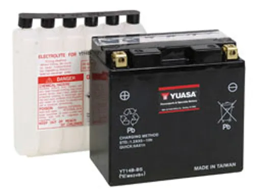 Yuasa Fresh Pack AGM Maintenance Free Battery YT14B-BS