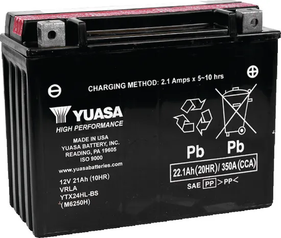 Yuasa Battery YTX High Performance AGM Maintenance-Free Battery