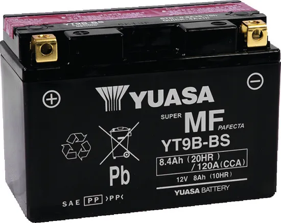 Yuasa Fresh Pack AGM Maintenance Free Battery YT9B-BS