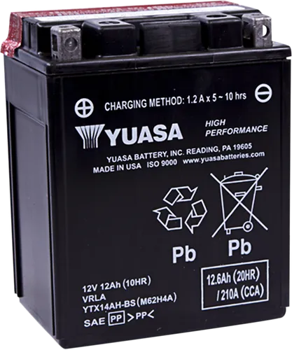 Yuasa Battery YTX High Performance AGM Maintenance-Free Battery