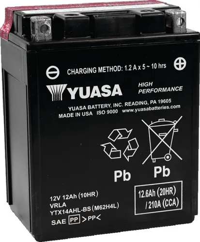 Yuasa Battery YTX High Performance AGM Maintenance-Free Battery
