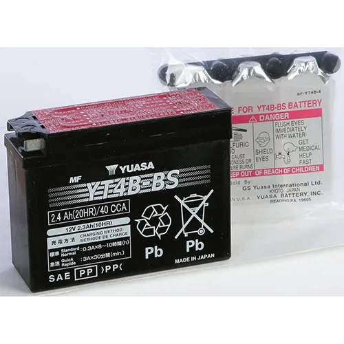 Yuasa Fresh Pack AGM Maintenance Free Battery YT4B-BS