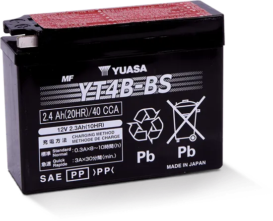 Yuasa Fresh Pack AGM Maintenance Free Battery YT4B-BS