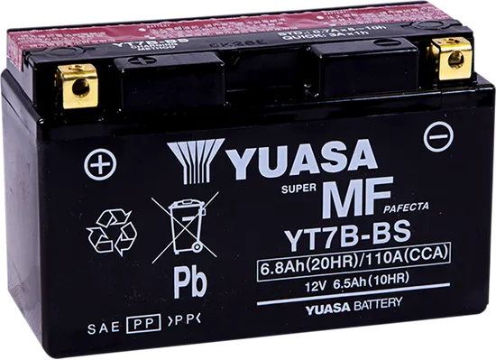 Yuasa Fresh Pack AGM Maintenance Free Battery YT7B-BS