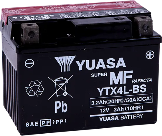 Yuasa Fresh Pack AGM Maintenance Free Battery YTX4L-BS