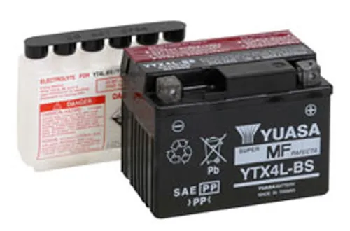 Yuasa Fresh Pack AGM Maintenance Free Battery YTX4L-BS