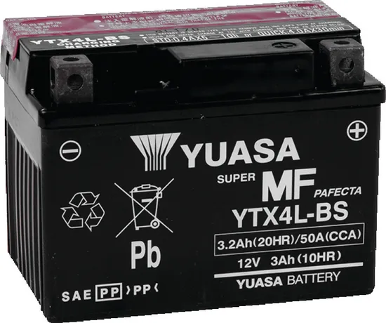 Yuasa Fresh Pack AGM Maintenance Free Battery YTX4L-BS