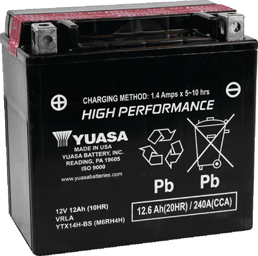 Yuasa Battery YTX High Performance AGM Maintenance-Free Battery