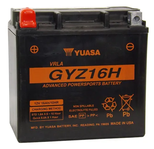 Yuasa Factory Activated Maintenance Free Battery GYZ16H