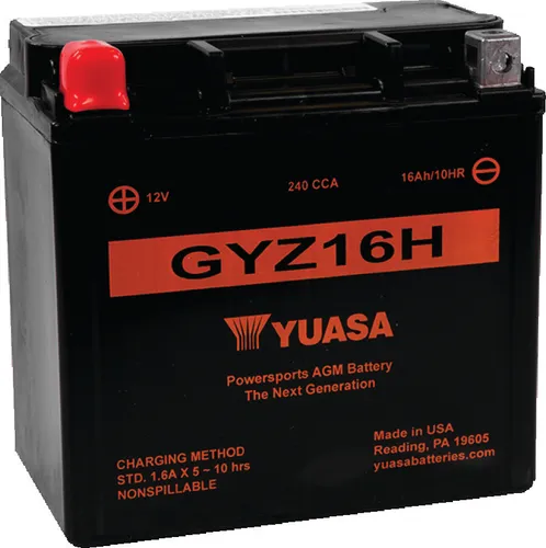 Yuasa Factory Activated Maintenance Free Battery GYZ16H