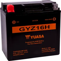 Yuasa Factory Activated Maintenance Free Battery GYZ16H