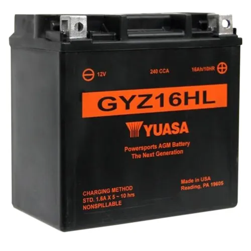 Yuasa Battery GYZ Factory-Activated AGM Maintenance-Free Battery