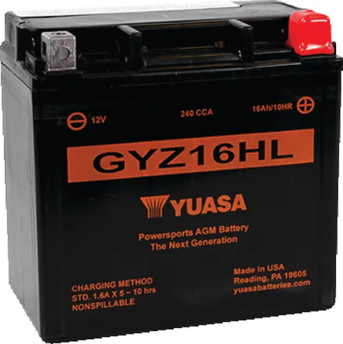 Yuasa Battery GYZ Factory-Activated AGM Maintenance-Free Battery