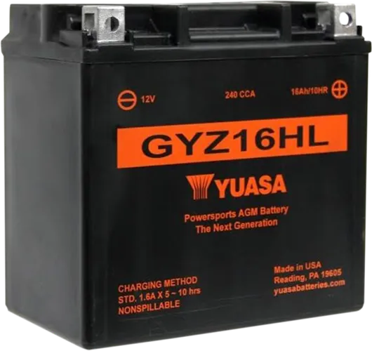 Yuasa Battery GYZ Factory-Activated AGM Maintenance-Free Battery