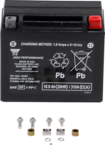H-P Factory Activated AGM Maintenance Free Battery YTX20HL-PW
