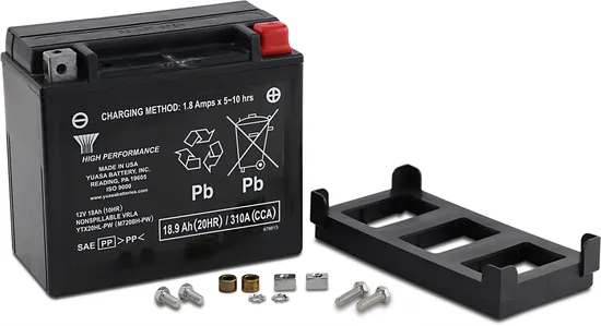 H-P Factory Activated AGM Maintenance Free Battery YTX20HL-PW