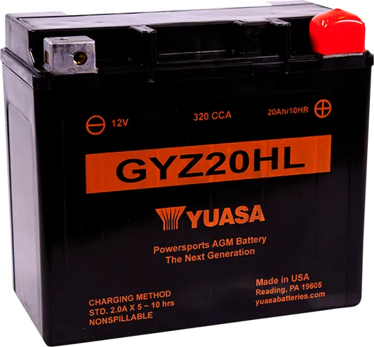 Yuasa Factory Activated Maintenance Free Battery GYZ20HL