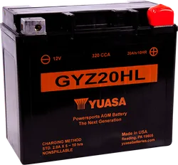 Yuasa Factory Activated Maintenance Free Battery GYZ20HL