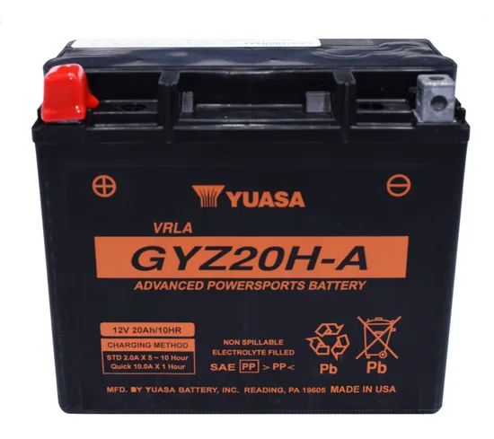 Yuasa Factory Activated Maintenance Free Battery GYZ20H-A