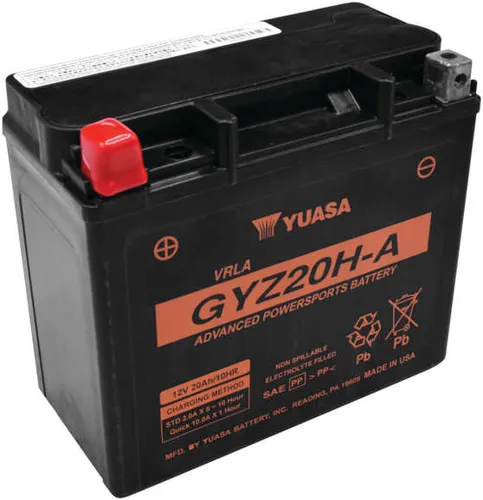 Yuasa Factory Activated Maintenance Free Battery GYZ20H-A