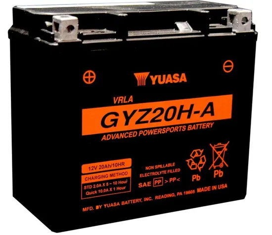 Yuasa Factory Activated Maintenance Free Battery GYZ20H-A