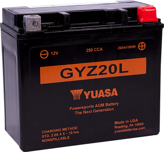 Yuasa Battery GYZ Factory-Activated AGM Maintenance-Free Battery