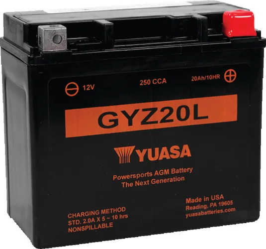 Yuasa Battery GYZ Factory-Activated AGM Maintenance-Free Battery