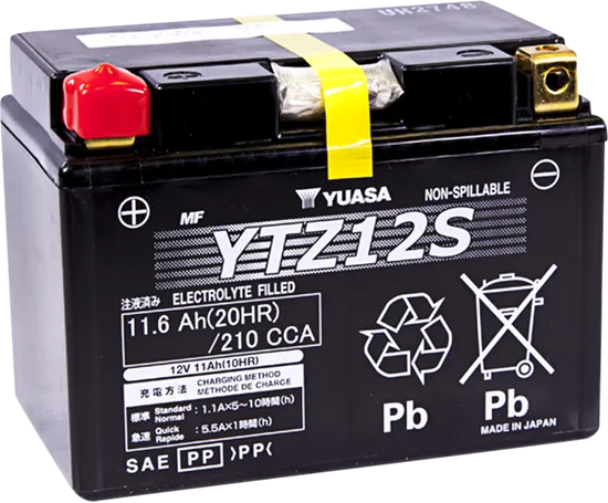 H-P Factory Activated AGM Maintenance Free Battery YTZ12S