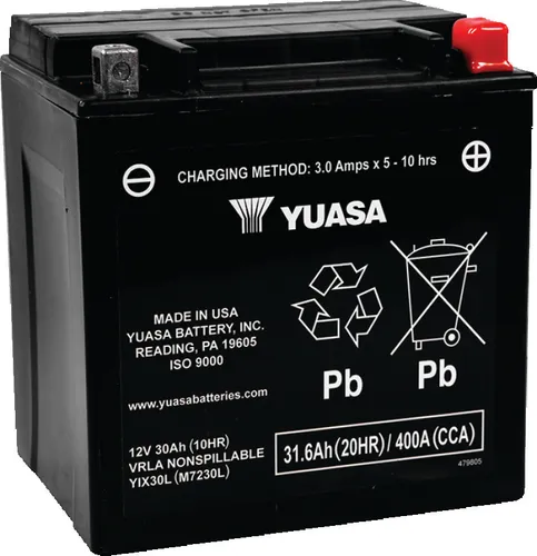 Yuasa Battery YIX AGM Maintenance-Free Battery