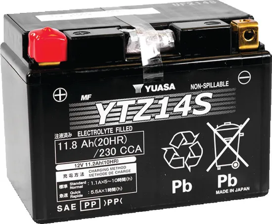 H-P Factory Activated AGM Maintenance Free Battery YTZ14S