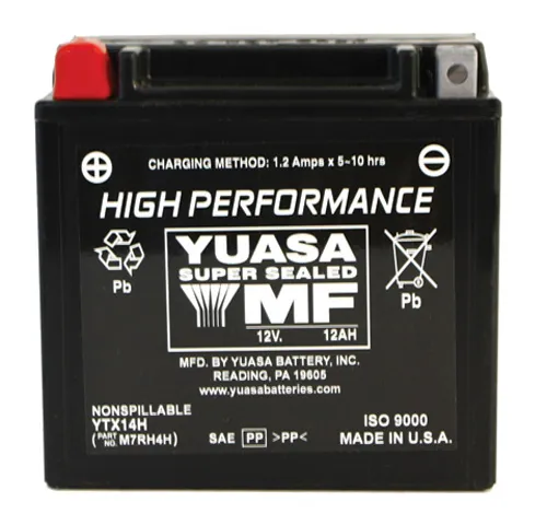 H-P Factory Activated AGM Maintenance Free Battery YTX14H