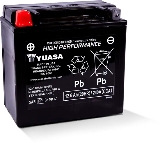 H-P Factory Activated AGM Maintenance Free Battery YTX14H