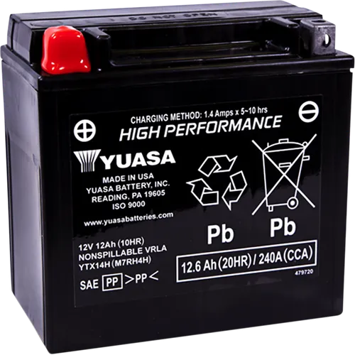 H-P Factory Activated AGM Maintenance Free Battery YTX14H